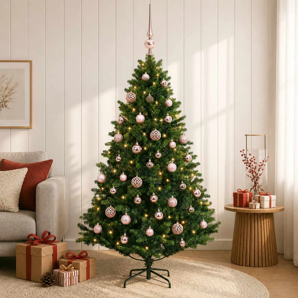Dirbtinė kalėdinė eglutė su rutuliuku 120 cm 150 LED