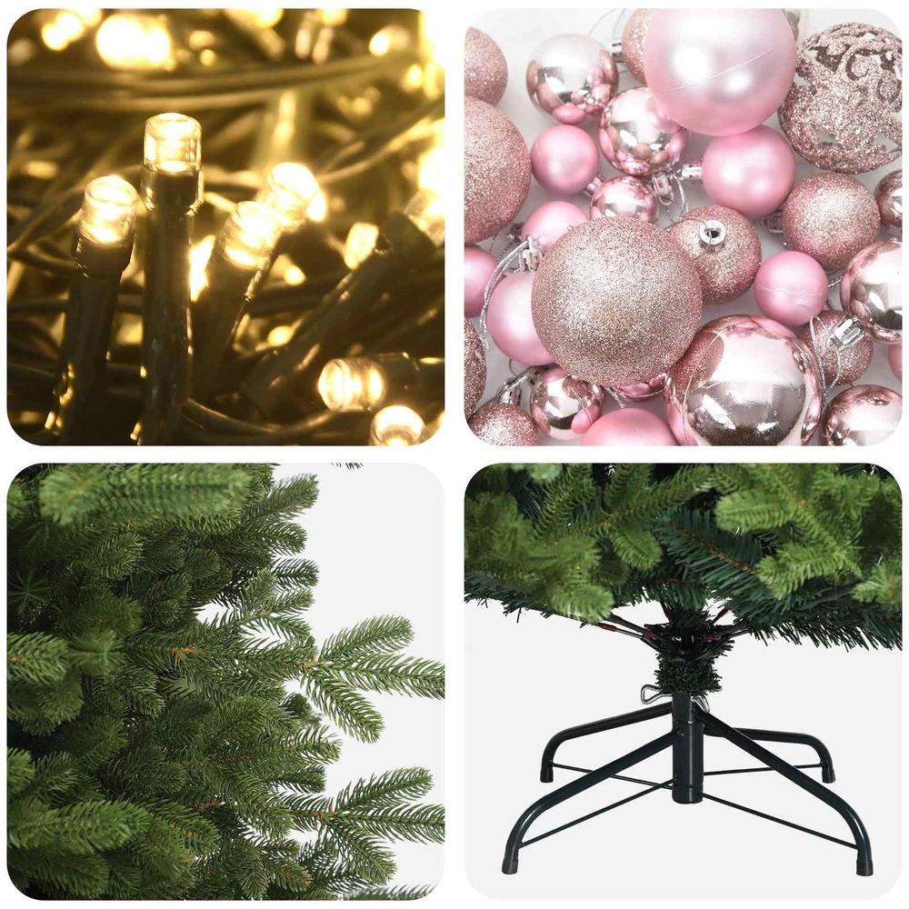 Dirbtinė kalėdinė eglutė su rutuliuku 120 cm 150 LED