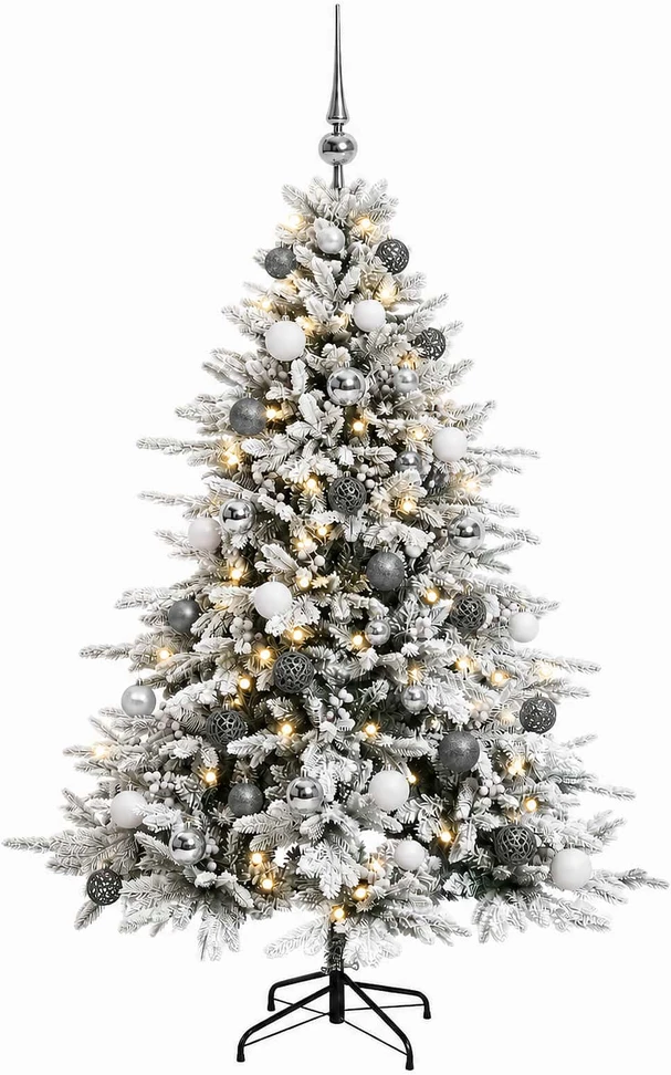 Dirbtinė kalėdinė eglutė su rutuliuku 120 cm 150 LED