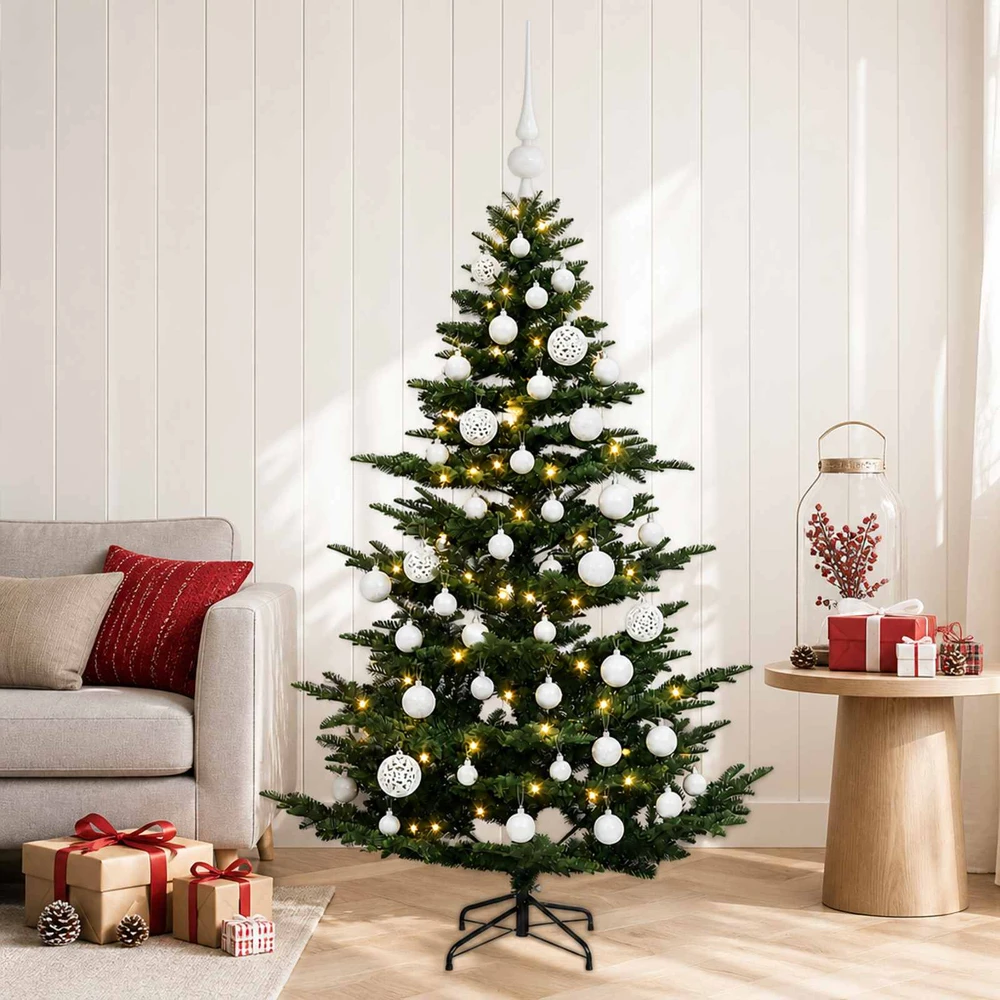 Dirbtinė kalėdinė eglutė su rutuliuku 120 cm 150 LED