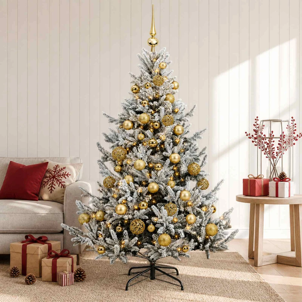 Dirbtinė kalėdinė eglutė su rutuliuku 120 cm 150 LED