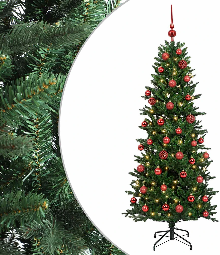 Dirbtinė kalėdinė eglutė su rutuliuku 120 cm 150 LED