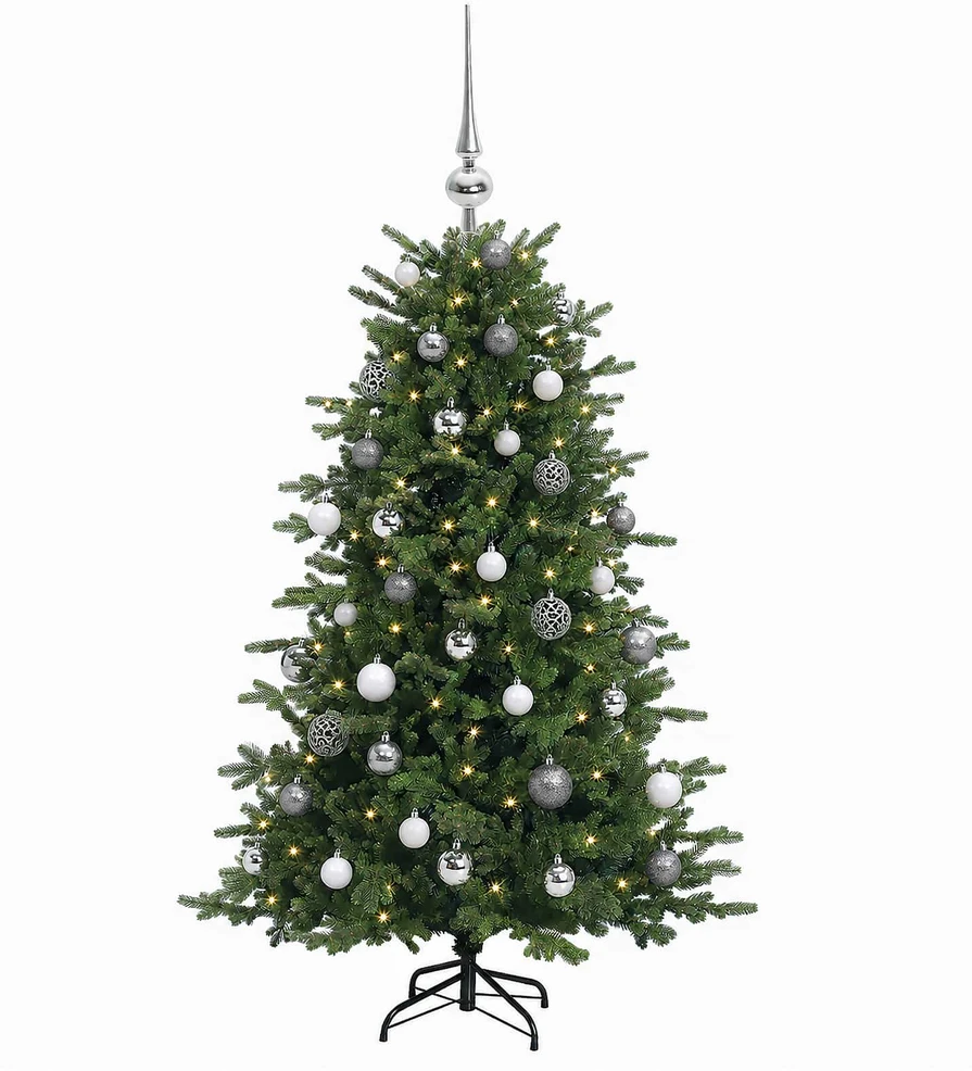Dirbtinė kalėdinė eglutė su rutuliuku 120 cm 150 LED