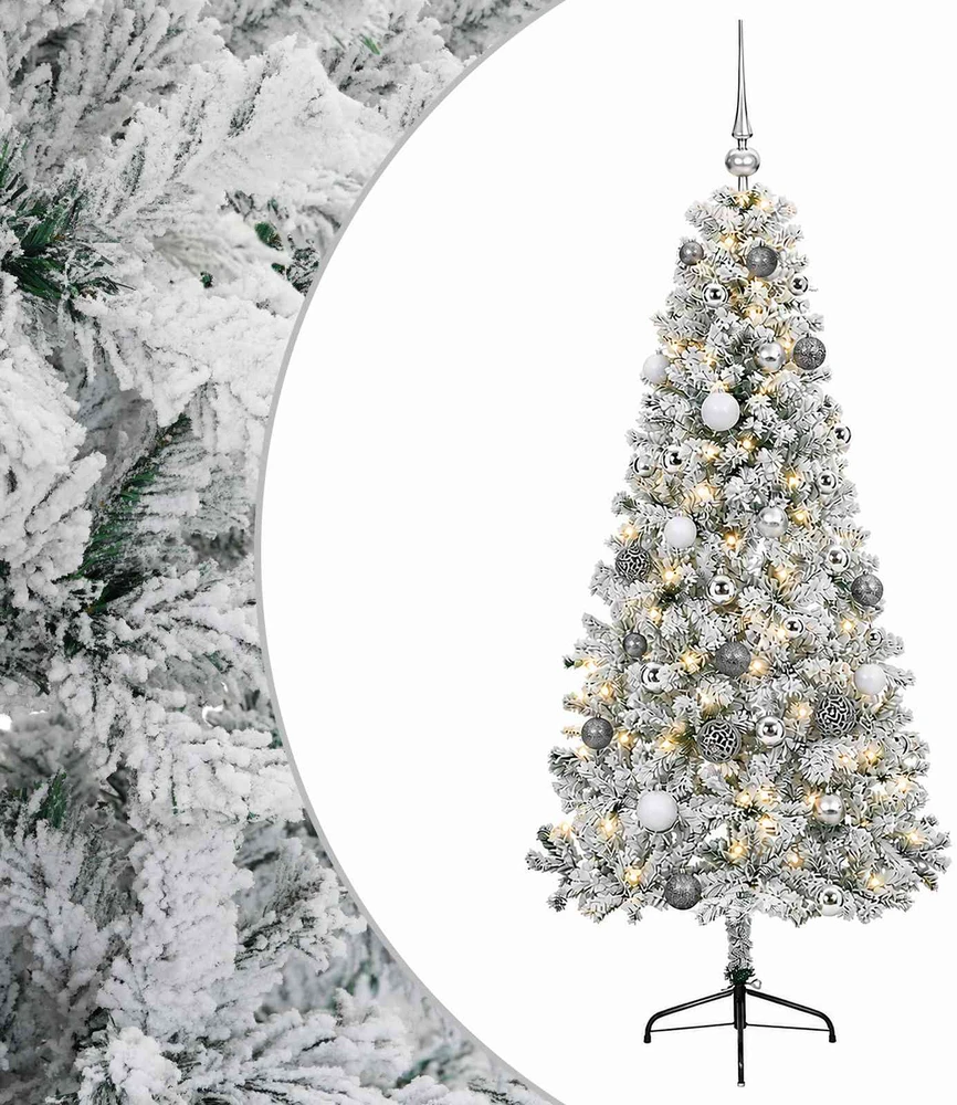 Dirbtinė kalėdinė eglutė su rutuliuku 120 cm 150 LED