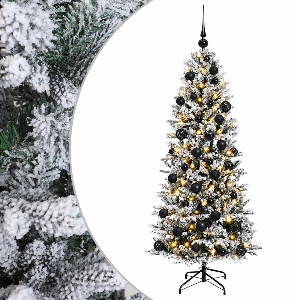Dirbtinė kalėdinė eglutė su rutuliuku 120 cm 150 LED