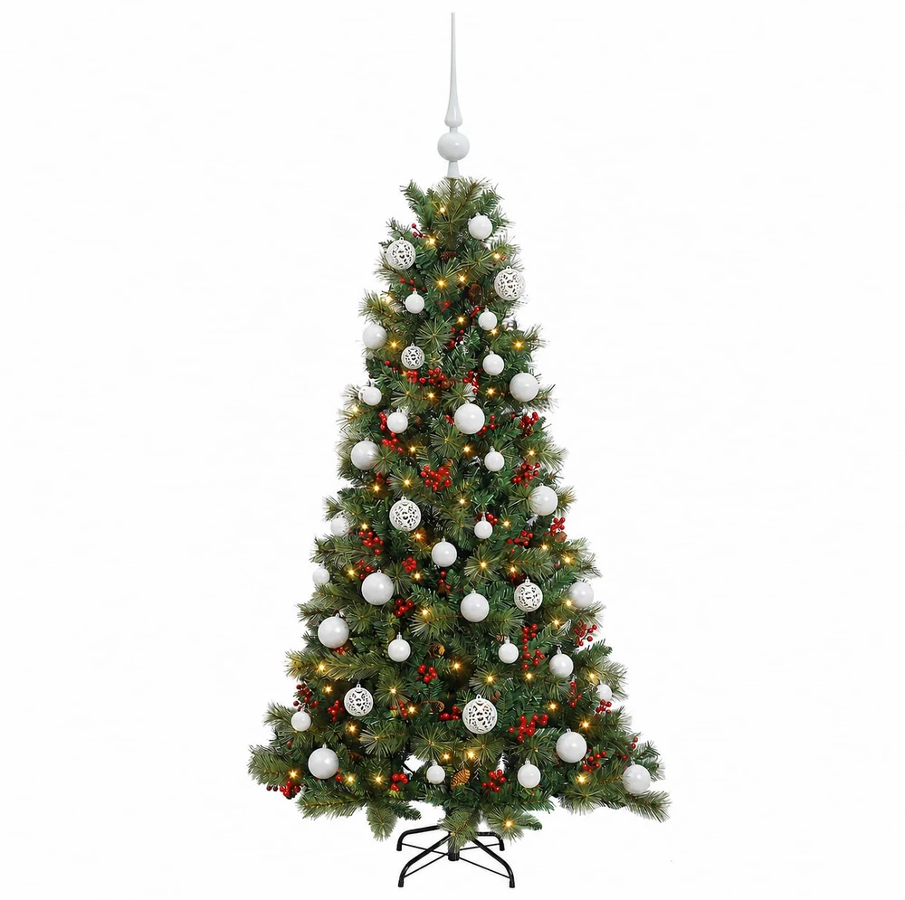Dirbtinė kalėdinė eglutė su rutuliuku 120 cm 150 LED