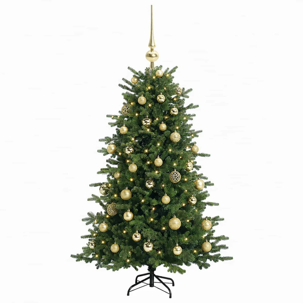 Dirbtinė kalėdinė eglutė su rutuliuku 120 cm 150 LED