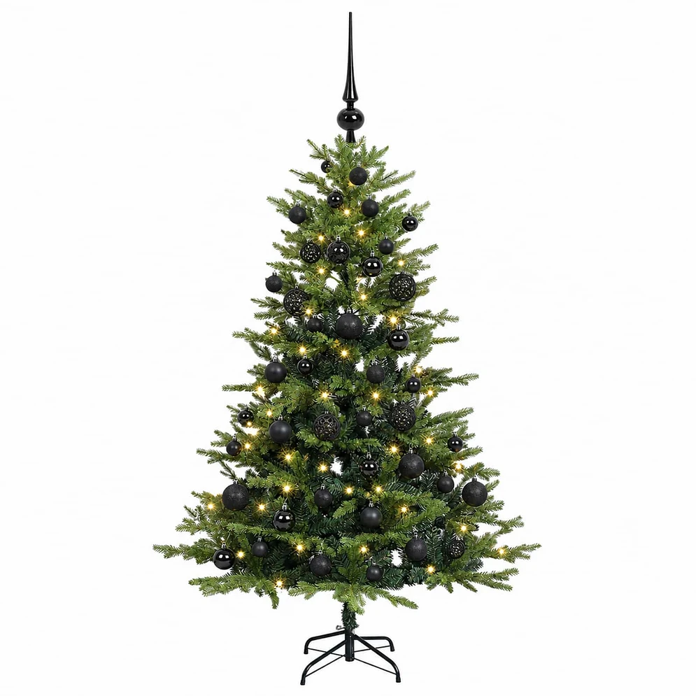 Dirbtinė kalėdinė eglutė su rutuliuku 120 cm 150 LED