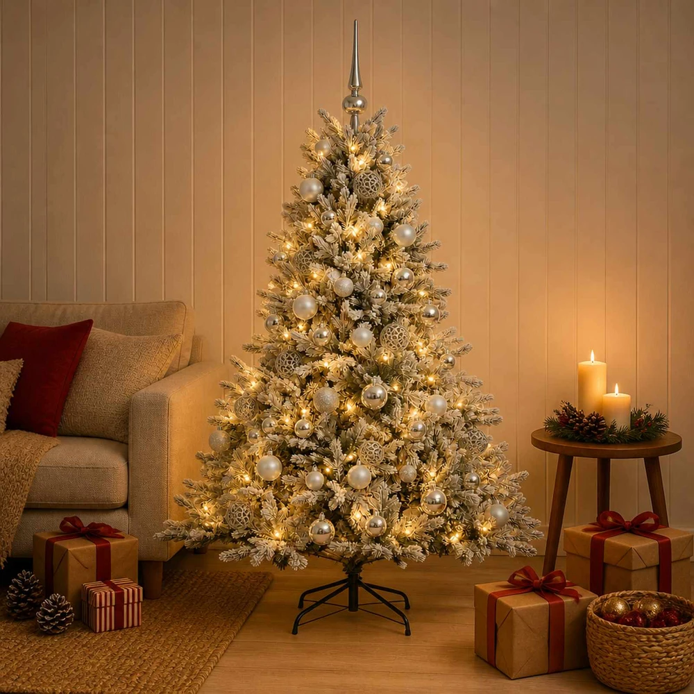 Dirbtinė kalėdinė eglutė su rutuliuku 120 cm 150 LED
