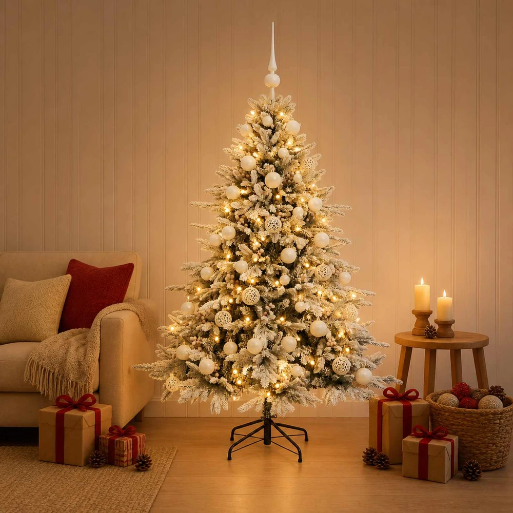 Dirbtinė kalėdinė eglutė su rutuliuku 120 cm 150 LED