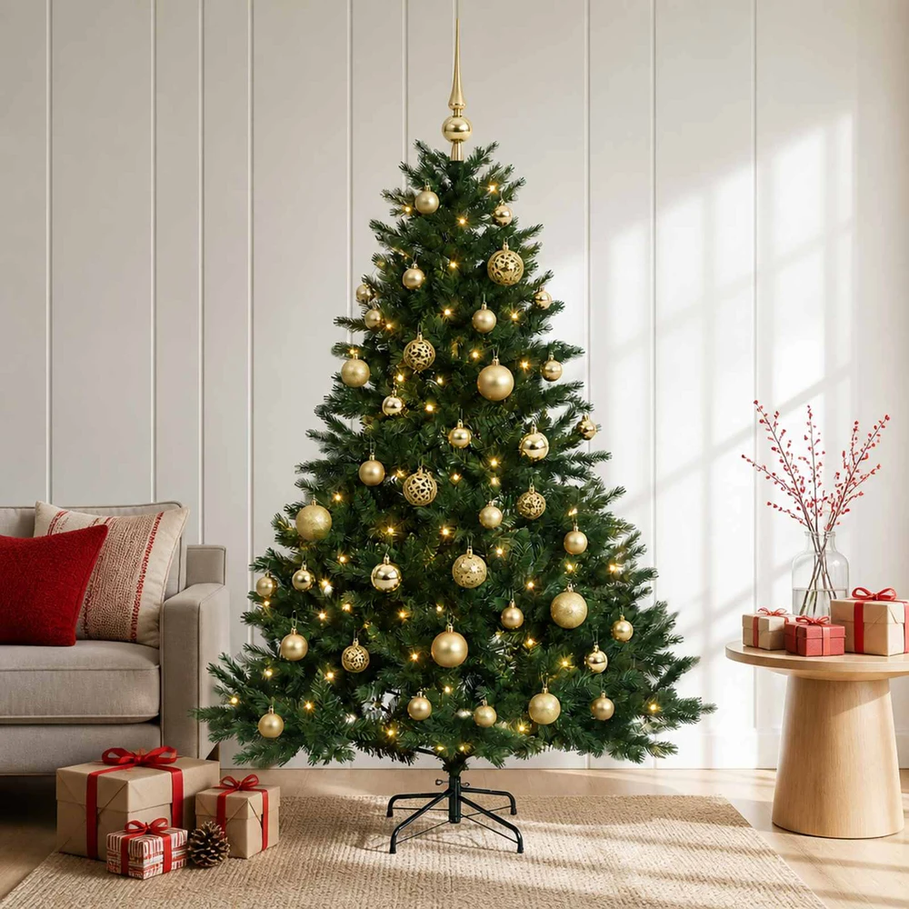 Dirbtinė kalėdinė eglutė su rutuliuku 120 cm 150 LED