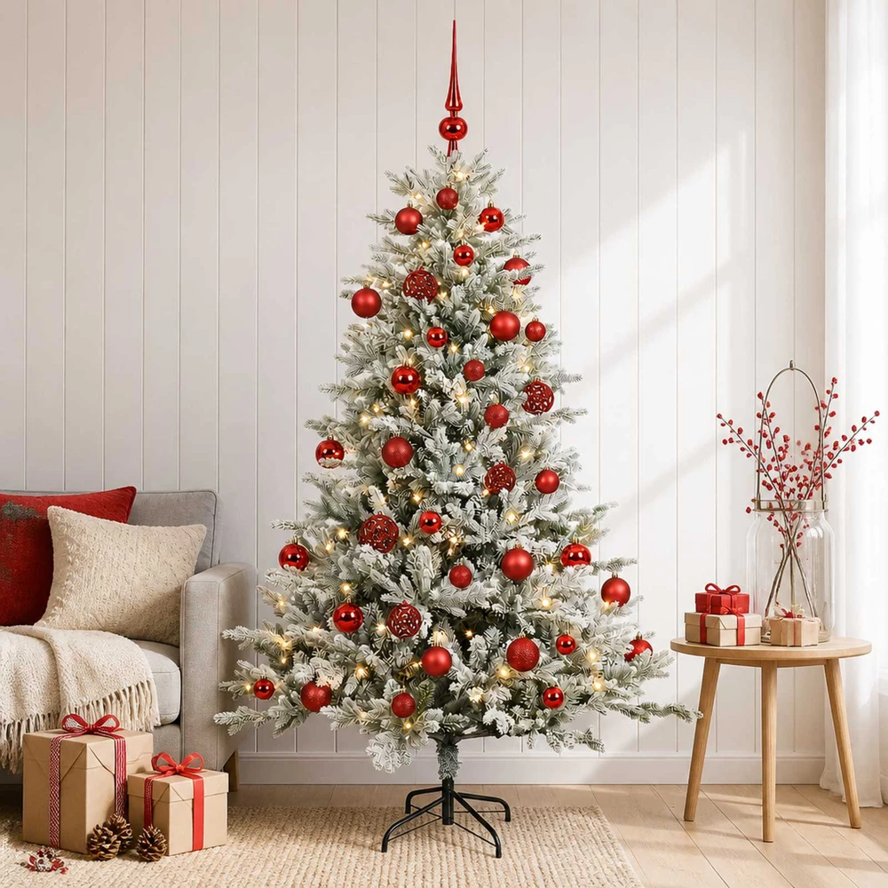 Dirbtinė kalėdinė eglutė su rutuliuku 120 cm 150 LED