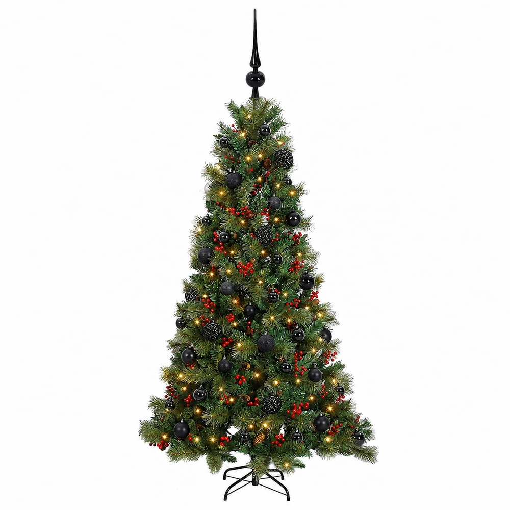 Dirbtinė kalėdinė eglutė su rutuliuku 120 cm 150 LED