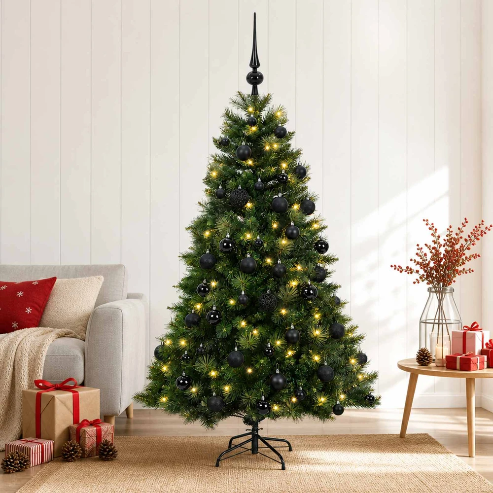 Dirbtinė kalėdinė eglutė su rutuliuku 120 cm 150 LED