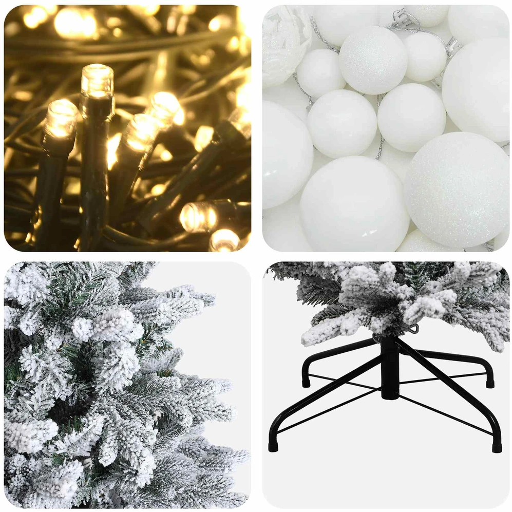 Dirbtinė kalėdinė eglutė su rutuliuku 120 cm 150 LED
