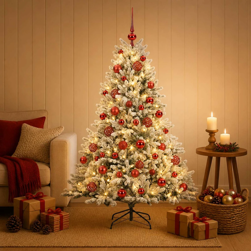 Dirbtinė kalėdinė eglutė su rutuliuku 120 cm 150 LED