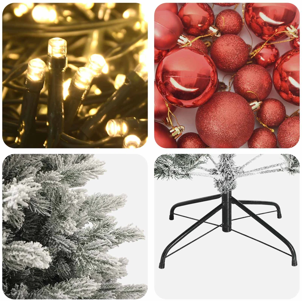 Dirbtinė kalėdinė eglutė su rutuliuku 120 cm 150 LED