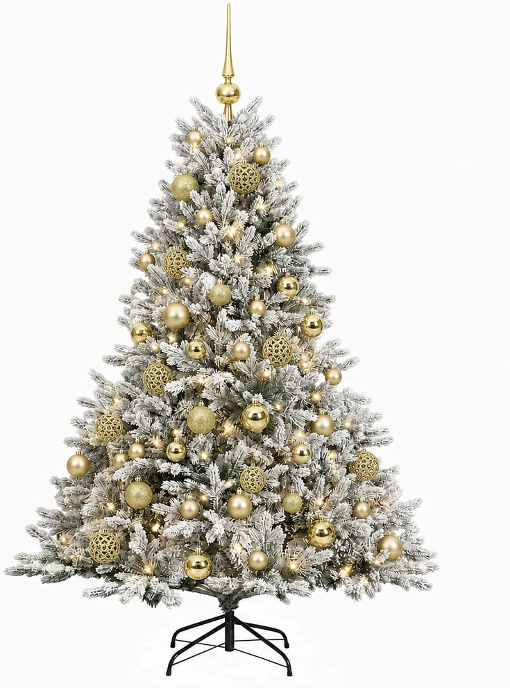 Dirbtinė kalėdinė eglutė su rutuliuku 120 cm 150 LED