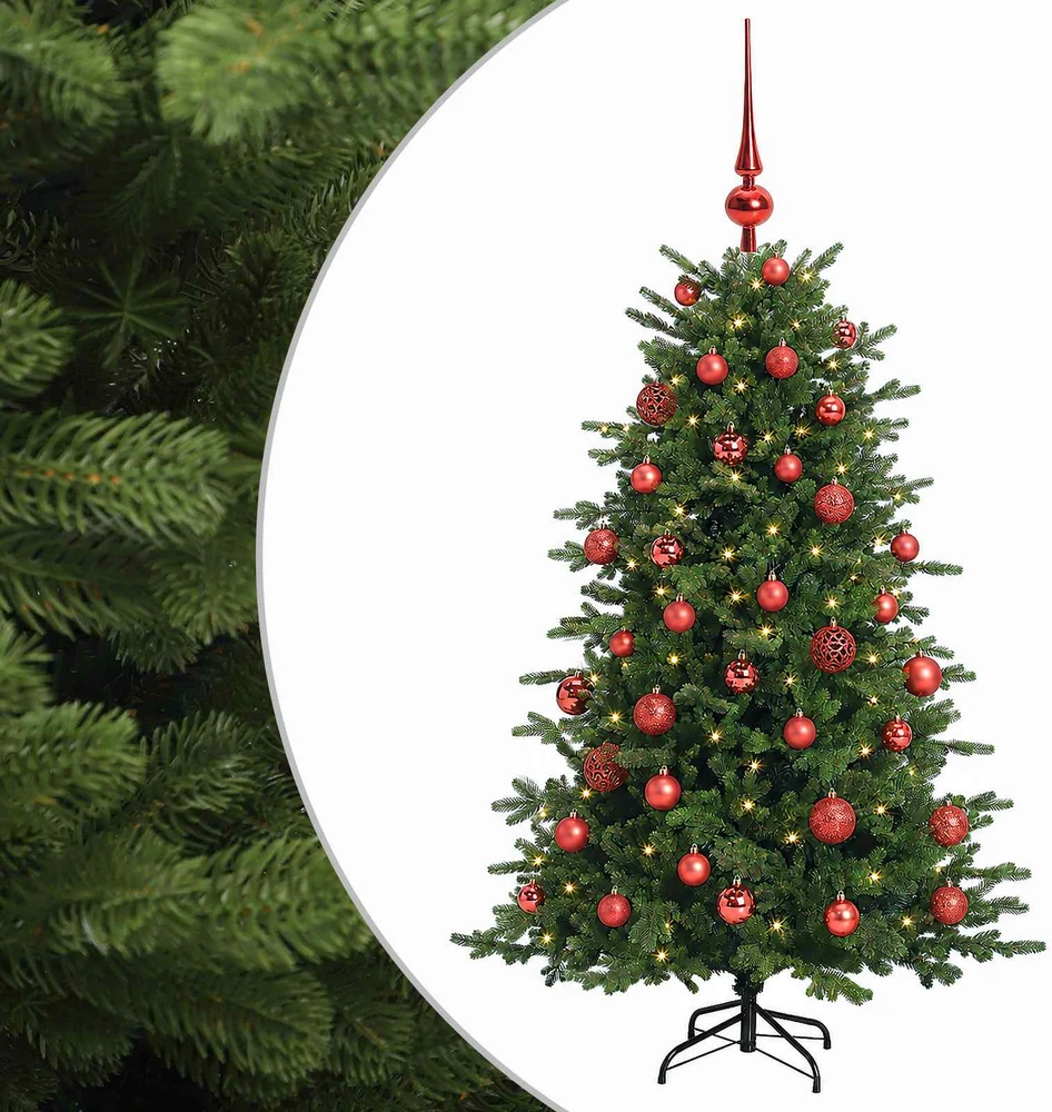 Dirbtinė kalėdinė eglutė su rutuliuku 120 cm 150 LED