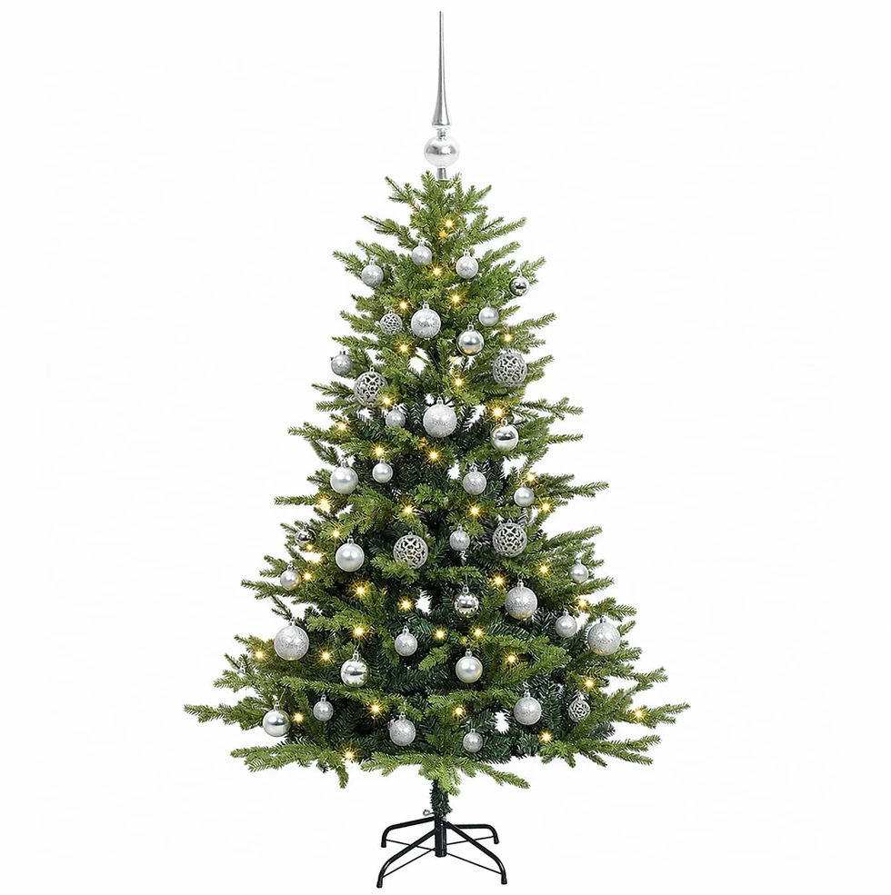 Dirbtinė kalėdinė eglutė su rutuliuku 120 cm 150 LED