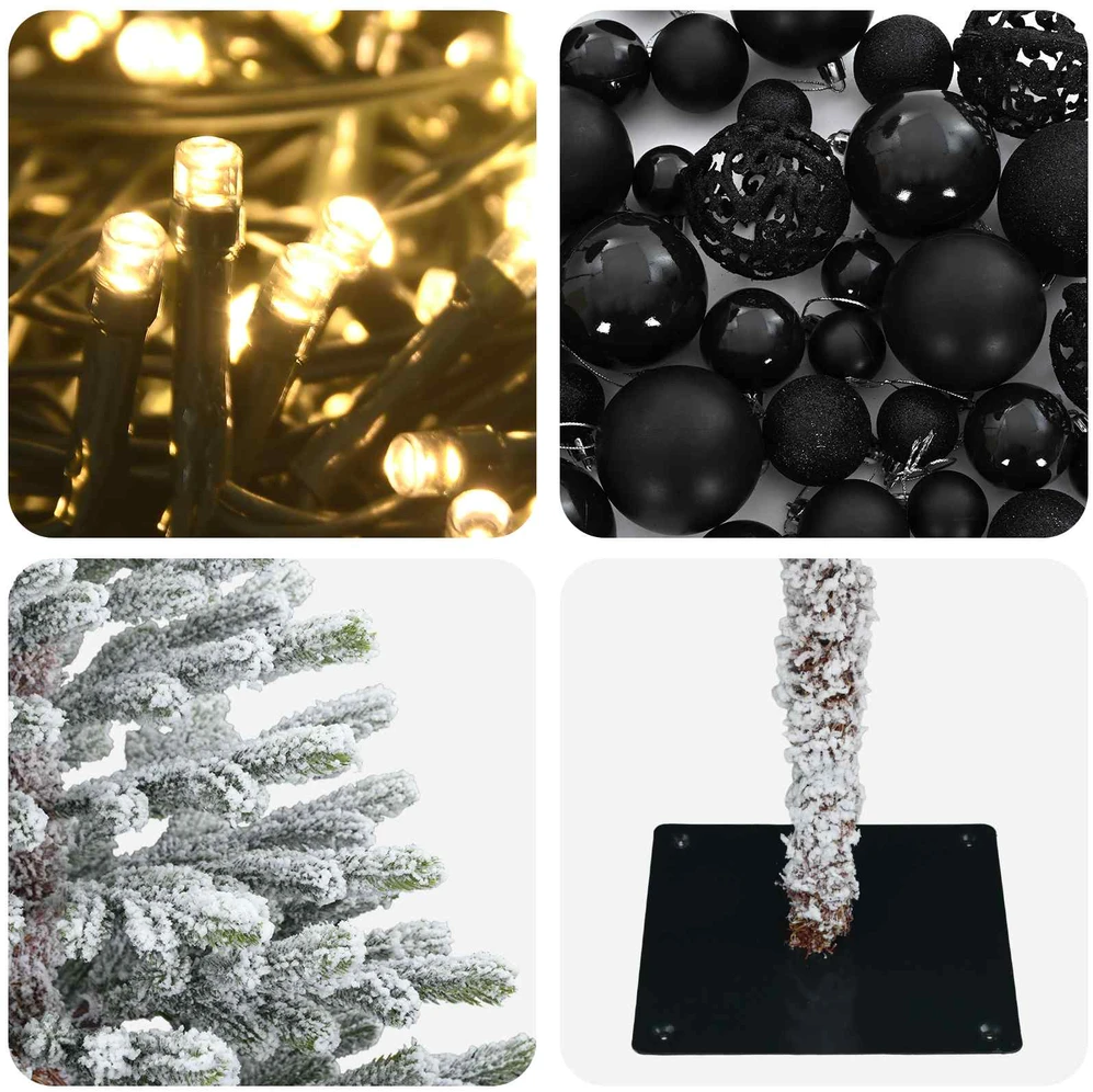 Dirbtinė kalėdinė eglutė su rutuliuku 120 cm 150 LED
