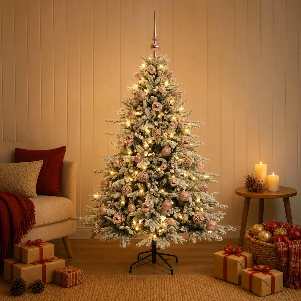 Dirbtinė kalėdinė eglutė su rutuliuku 120 cm 150 LED