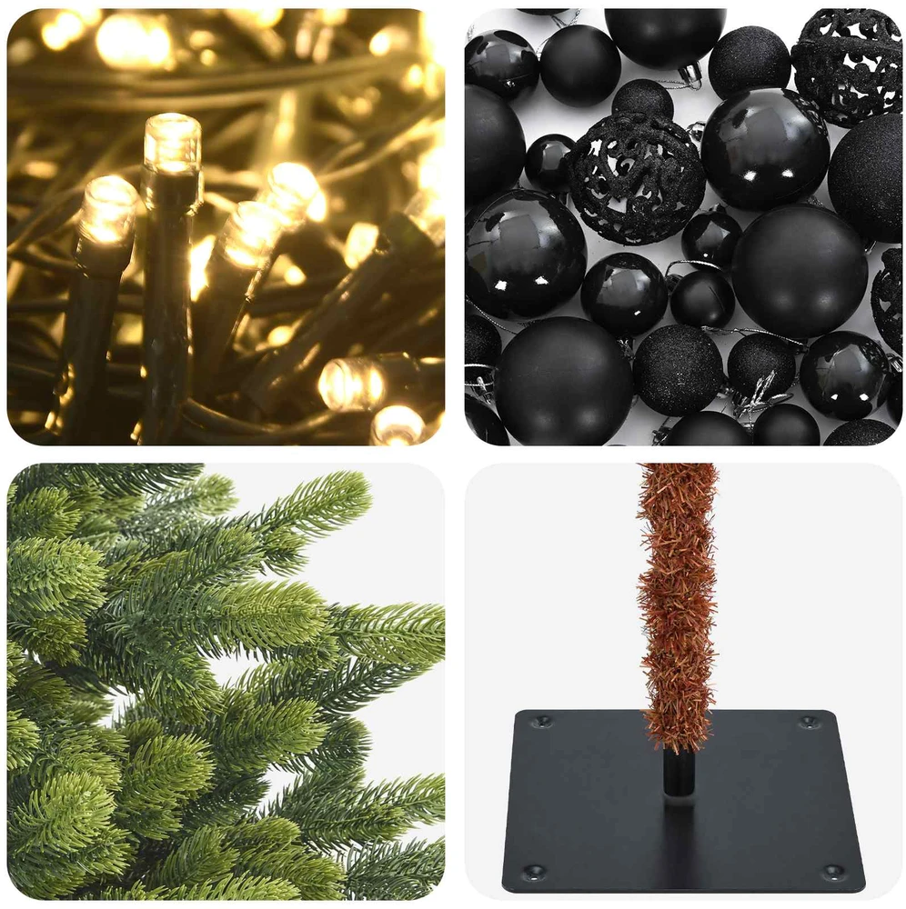 Dirbtinė kalėdinė eglutė su rutuliuku 120 cm 150 LED