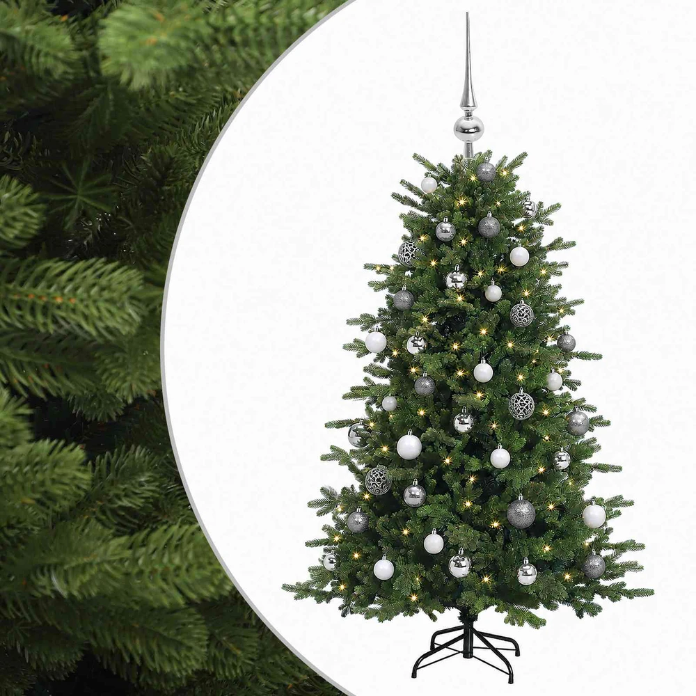 Dirbtinė kalėdinė eglutė su rutuliuku 120 cm 150 LED