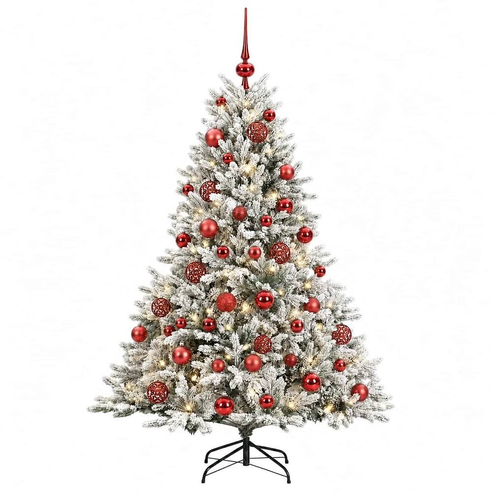 Dirbtinė kalėdinė eglutė su rutuliuku 120 cm 150 LED