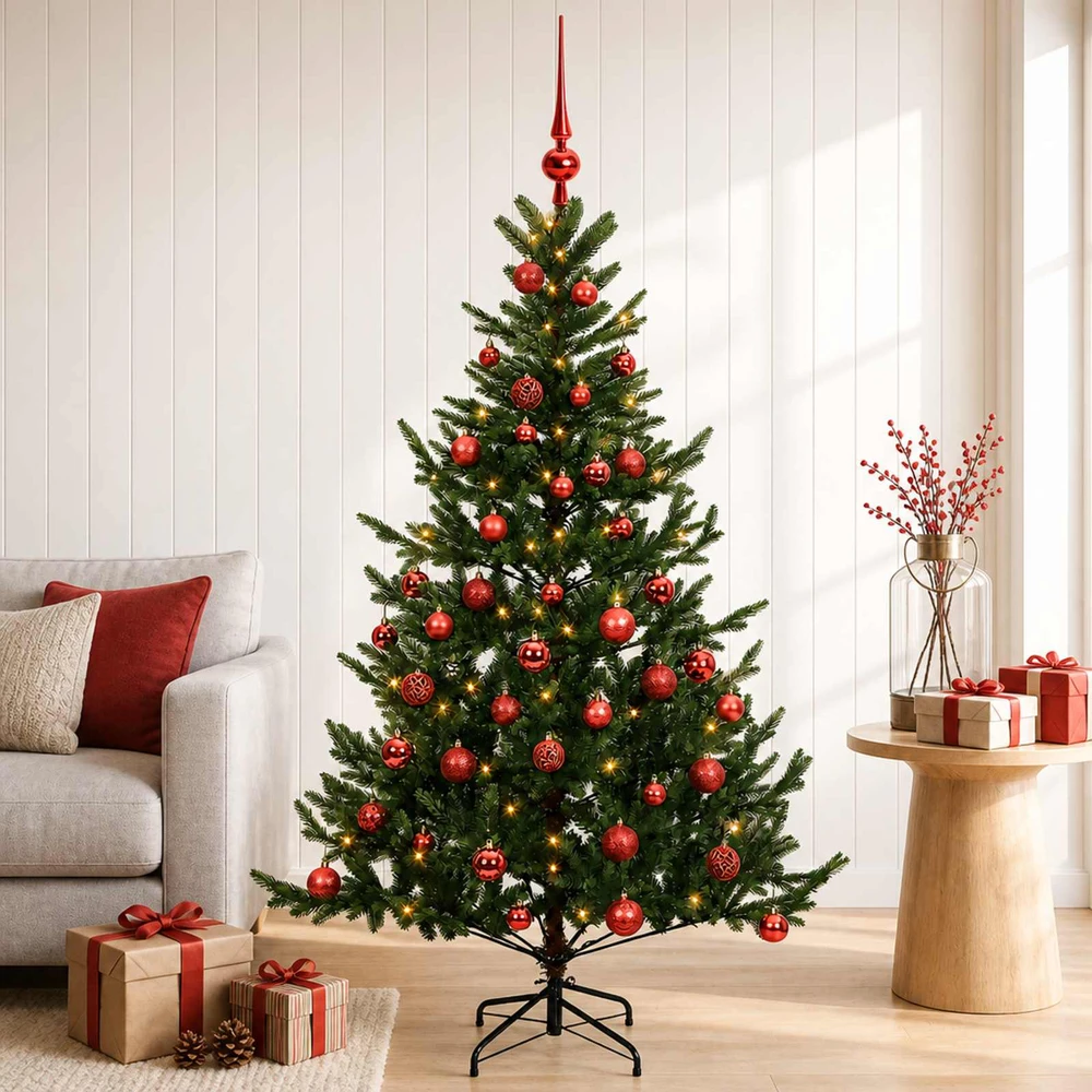 Dirbtinė kalėdinė eglutė su rutuliuku 120 cm 150 LED