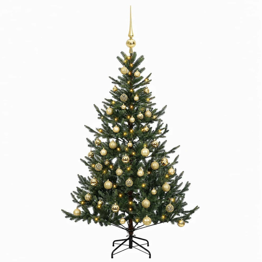 Dirbtinė kalėdinė eglutė su rutuliuku 120 cm 150 LED