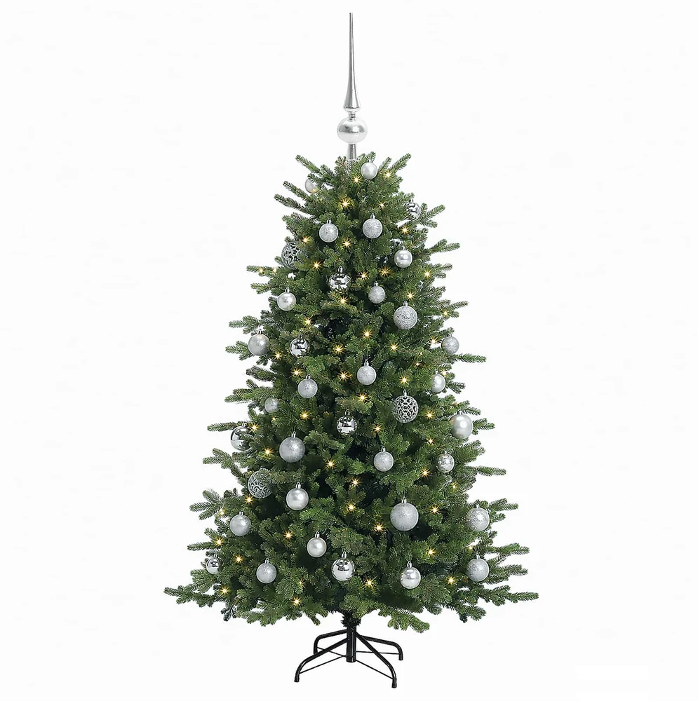 Dirbtinė kalėdinė eglutė su rutuliuku 120 cm 150 LED