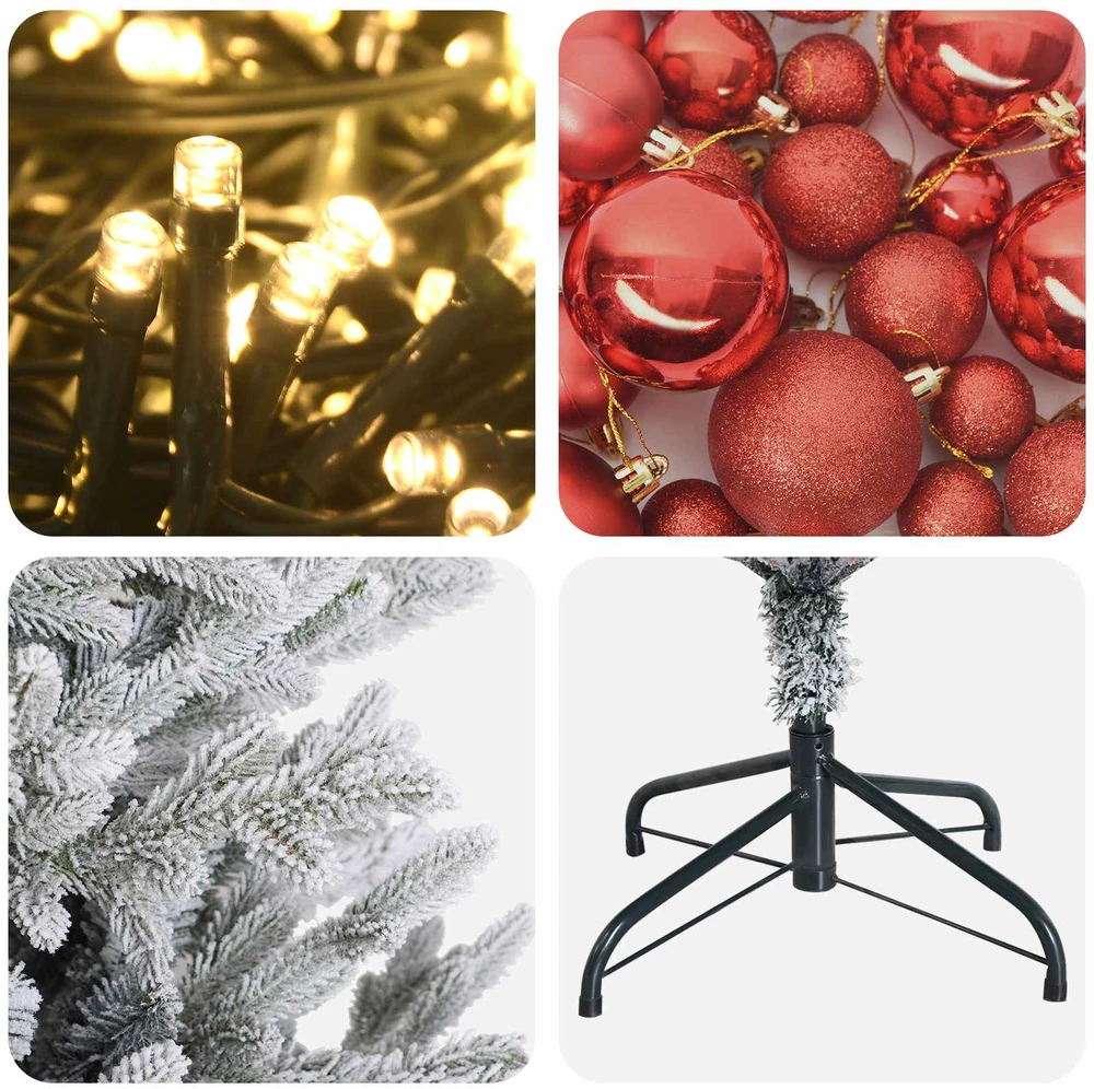 Dirbtinė kalėdinė eglutė su rutuliuku 120 cm 150 LED