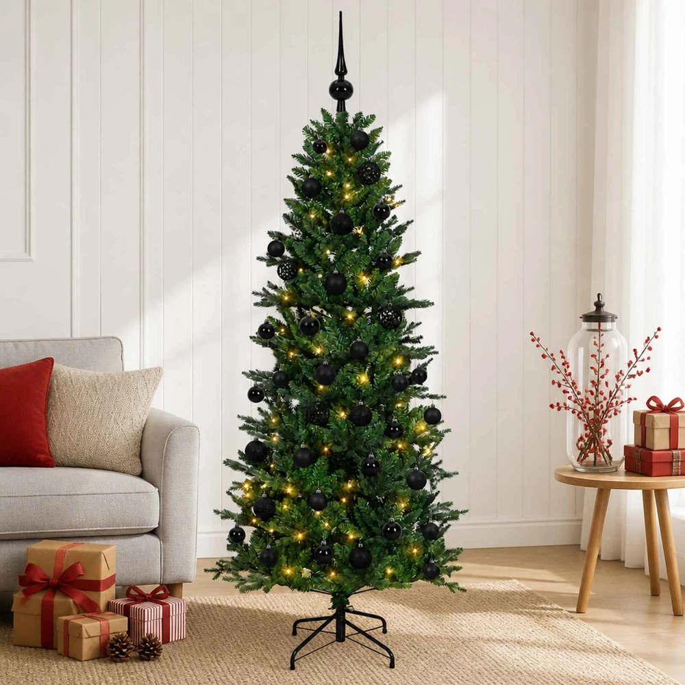 Dirbtinė kalėdinė eglutė su rutuliuku 120 cm 150 LED