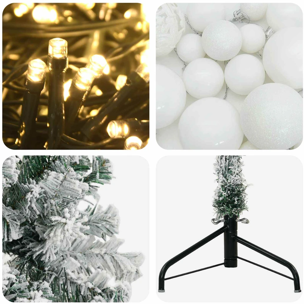 Dirbtinė kalėdinė eglutė su rutuliuku 120 cm 150 LED