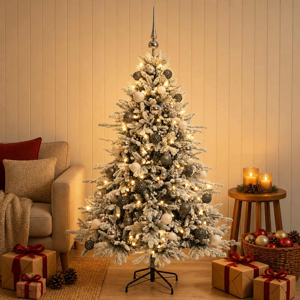Dirbtinė kalėdinė eglutė su rutuliuku 120 cm 150 LED