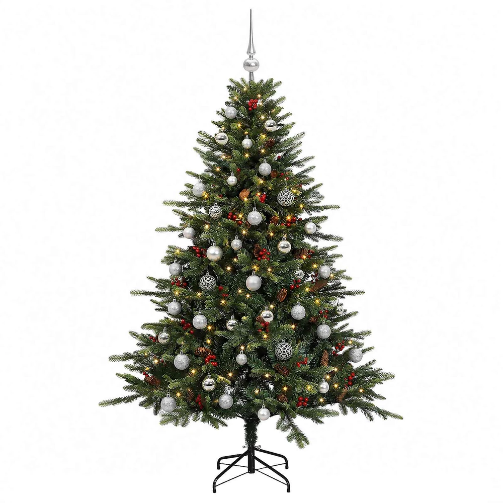 Dirbtinė kalėdinė eglutė su rutuliuku 120 cm 150 LED