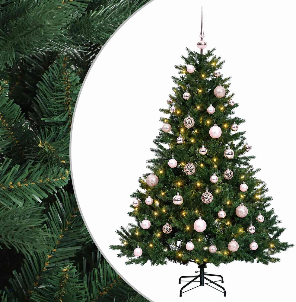 Dirbtinė kalėdinė eglutė su rutuliuku 120 cm 150 LED