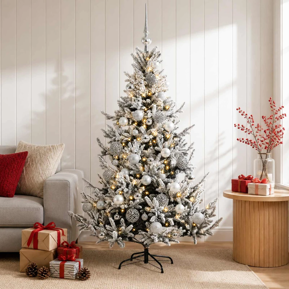 Dirbtinė kalėdinė eglutė su rutuliuku 120 cm 150 LED