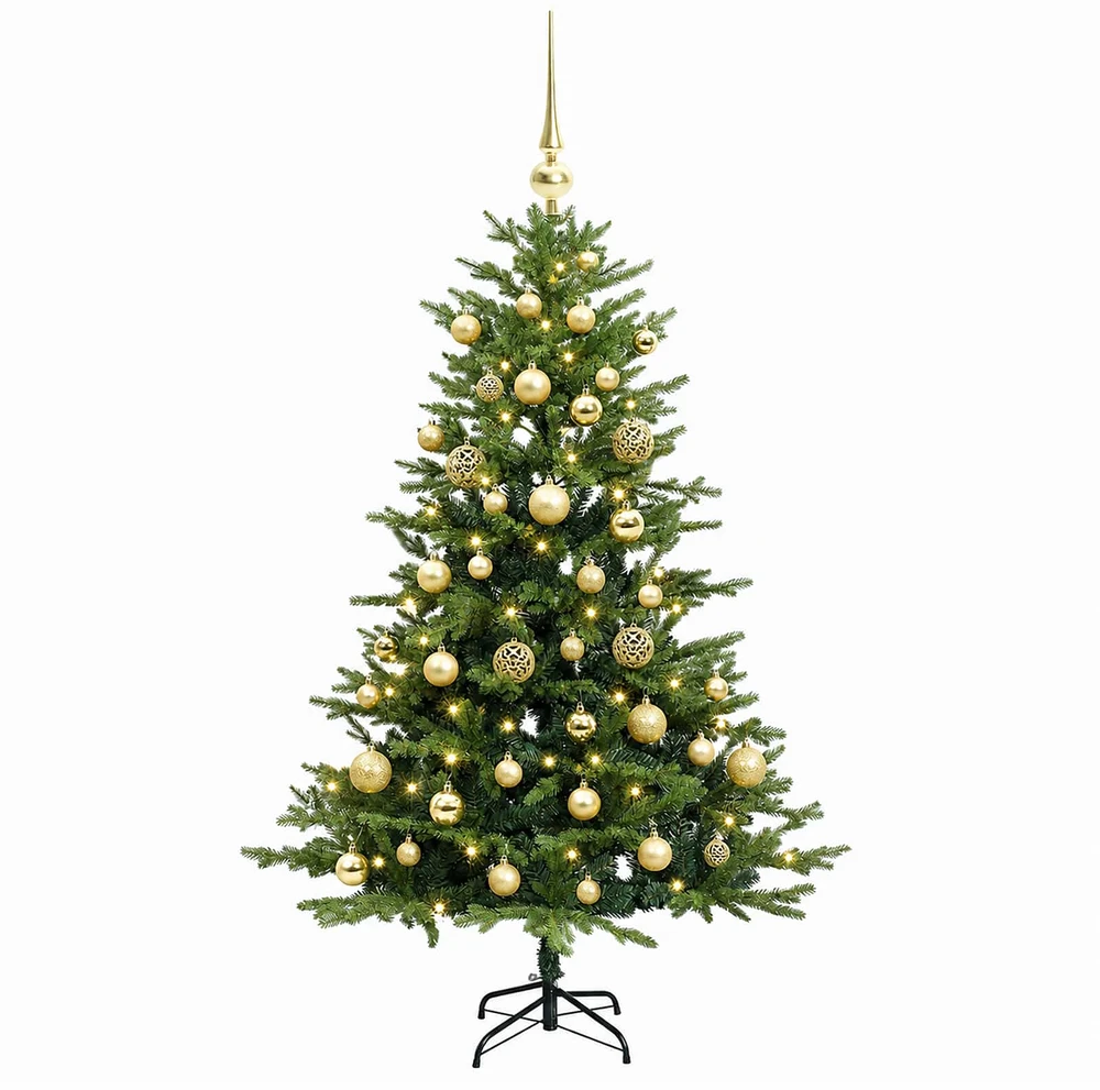 Dirbtinė kalėdinė eglutė su rutuliuku 120 cm 150 LED