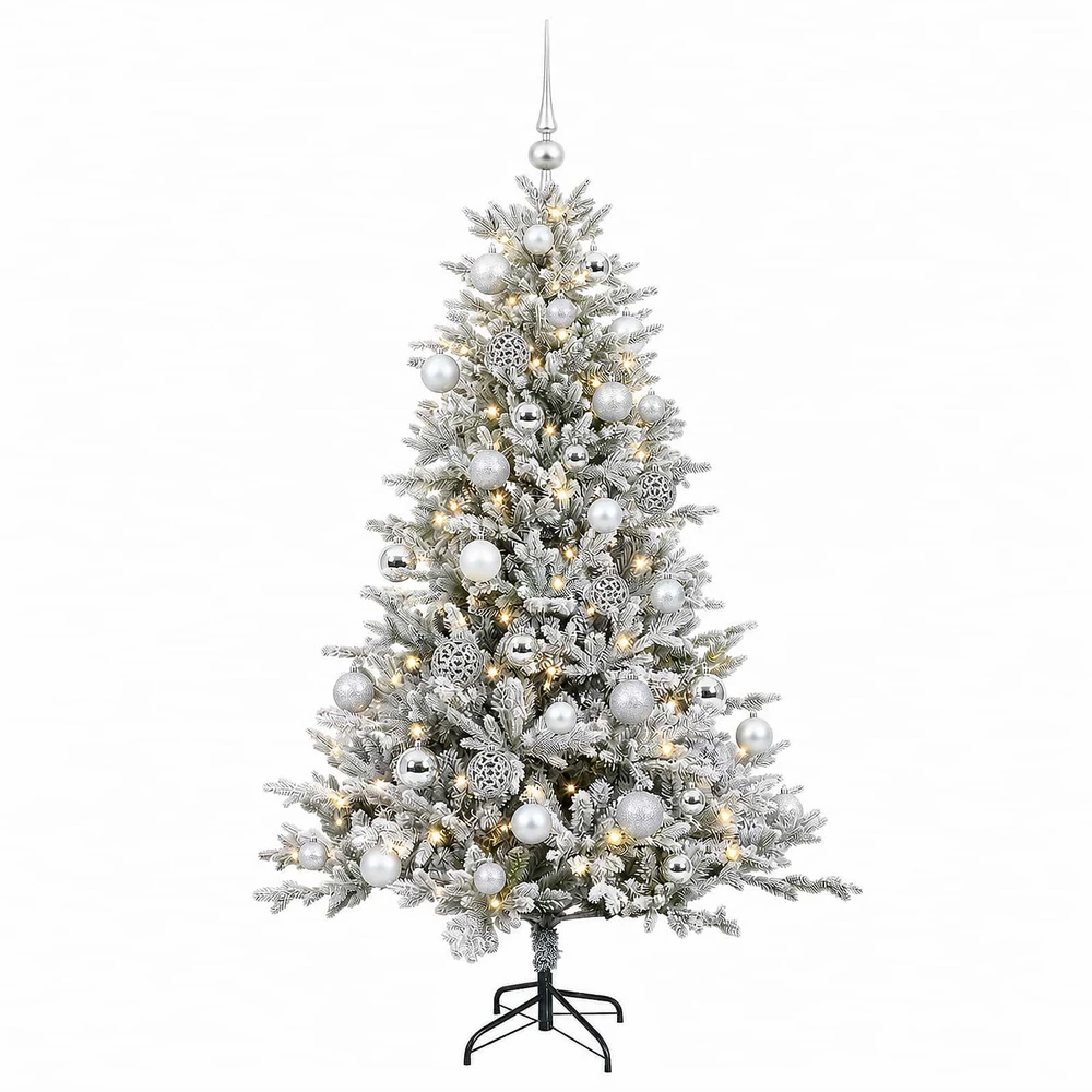 Dirbtinė kalėdinė eglutė su rutuliuku 120 cm 150 LED