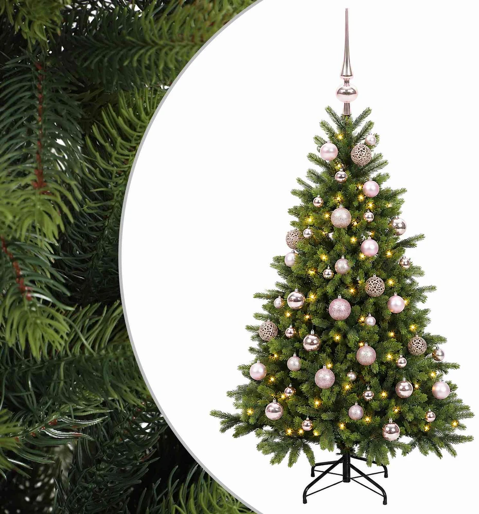 Dirbtinė kalėdinė eglutė su rutuliuku 120 cm 150 LED
