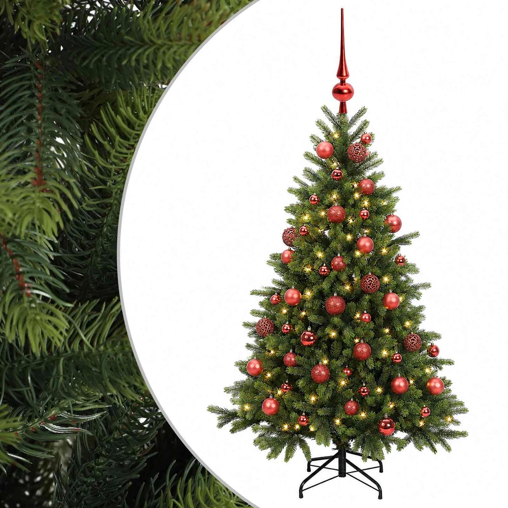 Dirbtinė kalėdinė eglutė su rutuliuku 120 cm 150 LED