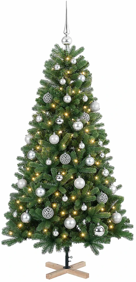 Dirbtinė kalėdinė eglutė su rutuliuku 120 cm 150 LED