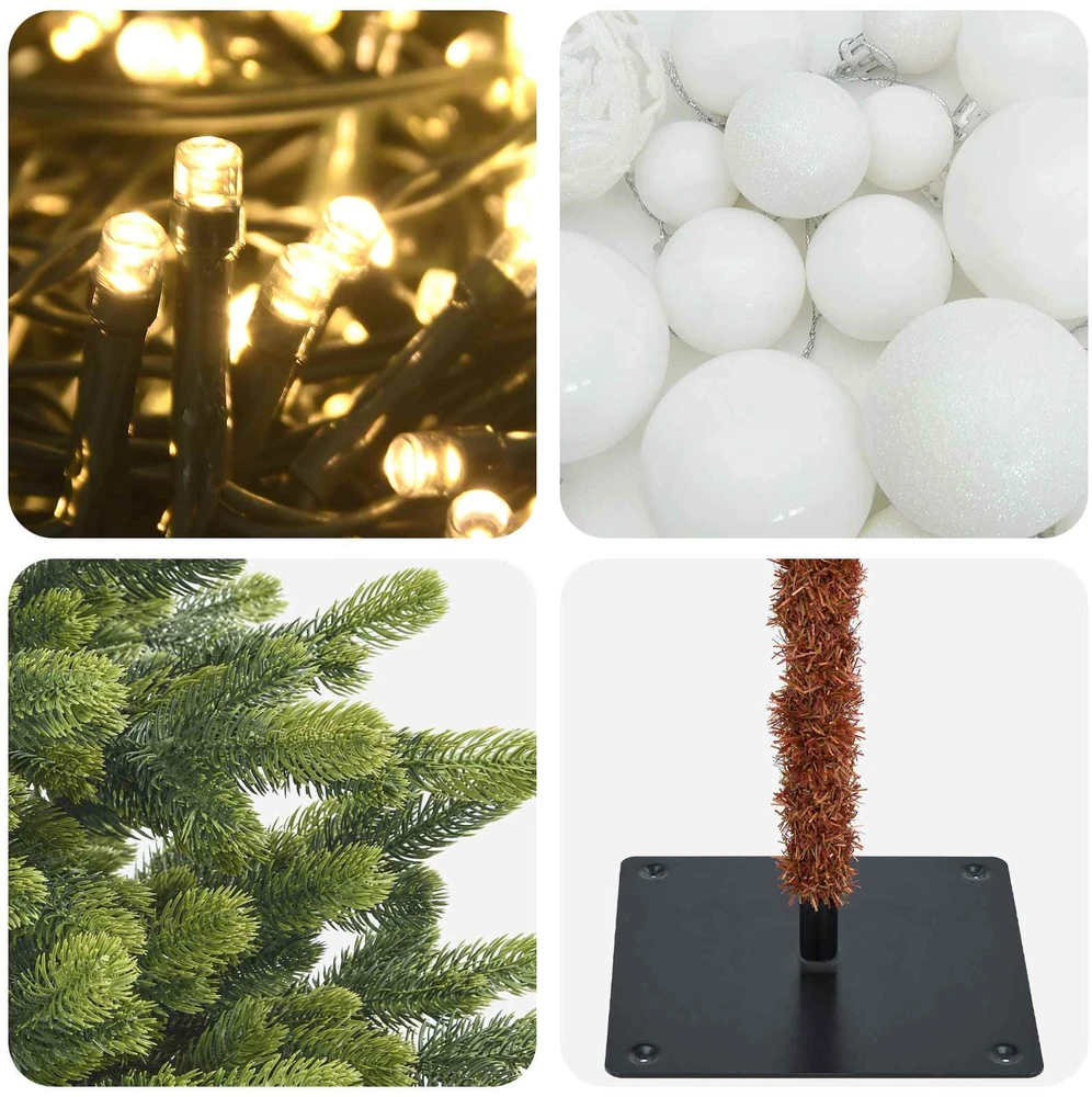 Dirbtinė kalėdinė eglutė su rutuliuku 120 cm 150 LED