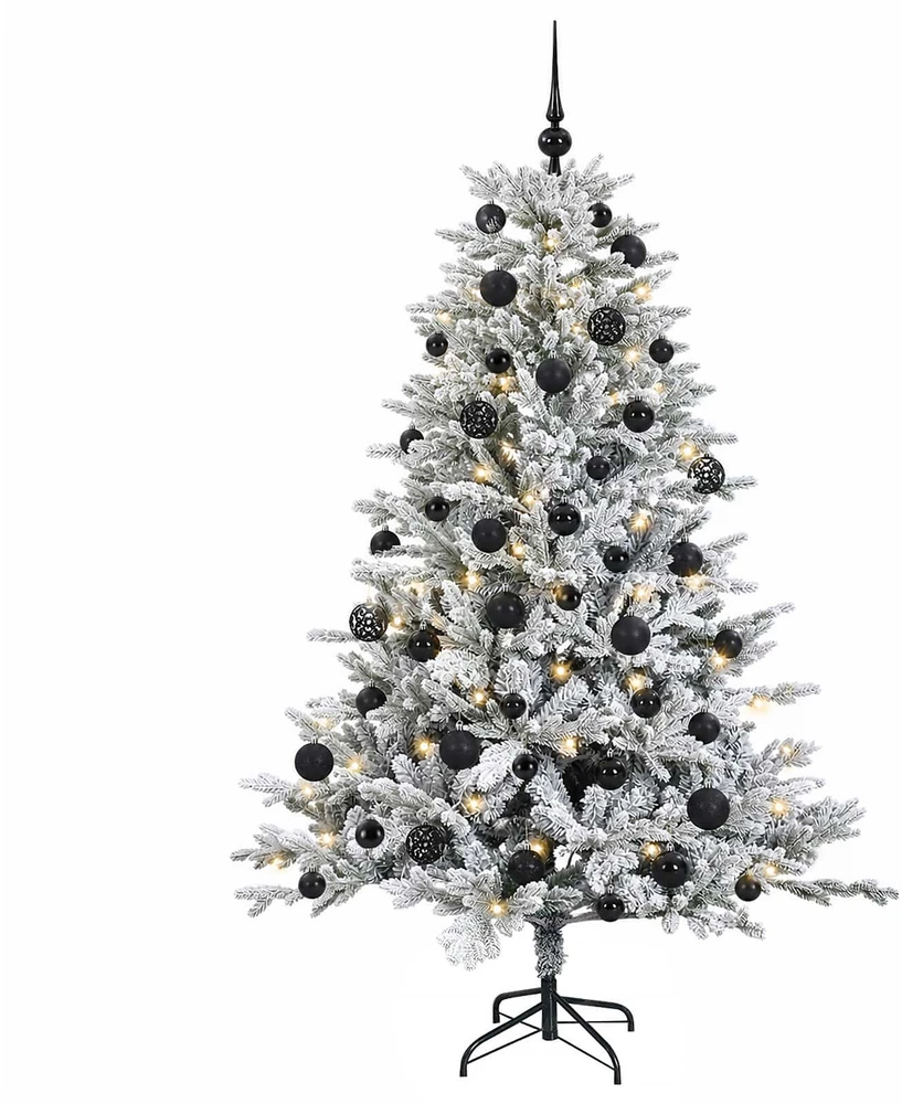 Dirbtinė kalėdinė eglutė su rutuliuku 120 cm 150 LED