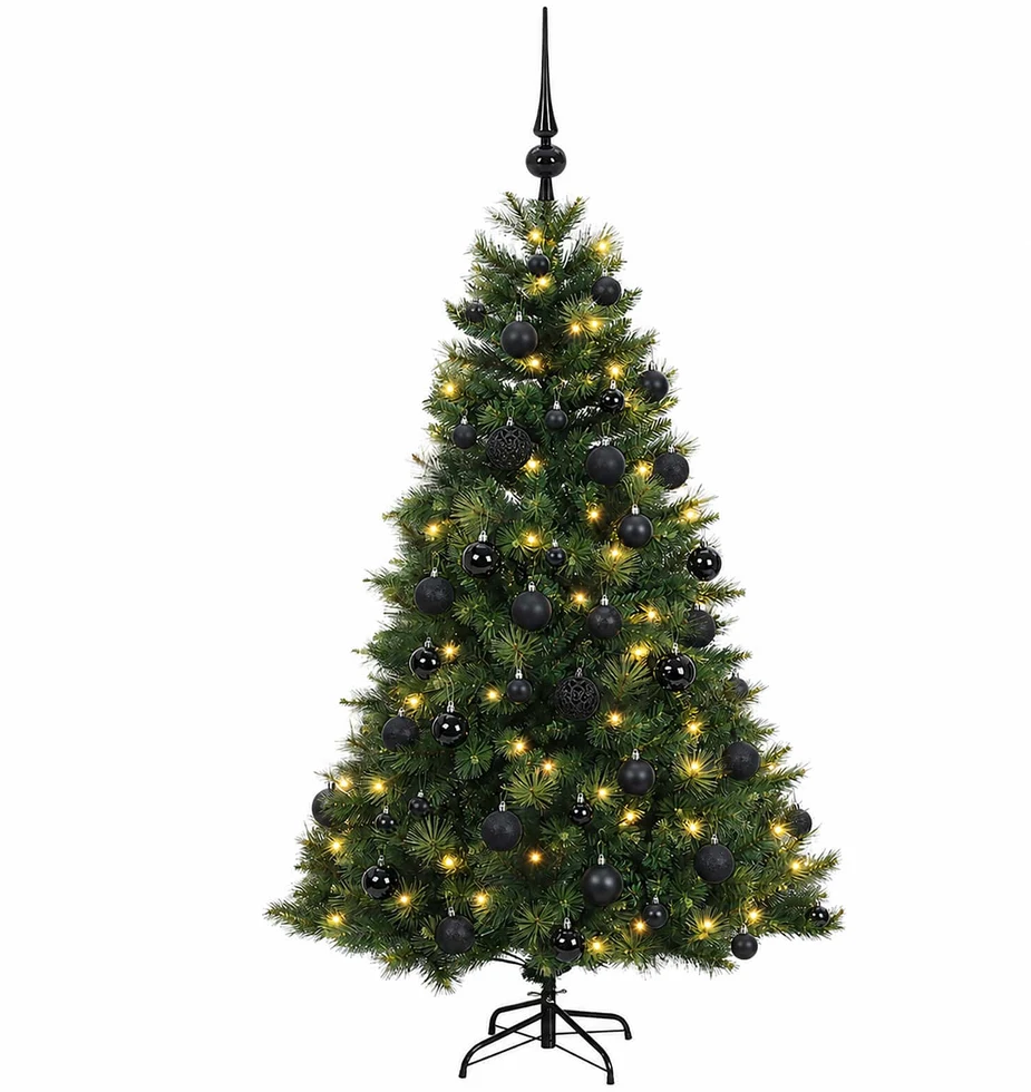 Dirbtinė kalėdinė eglutė su rutuliuku 120 cm 150 LED