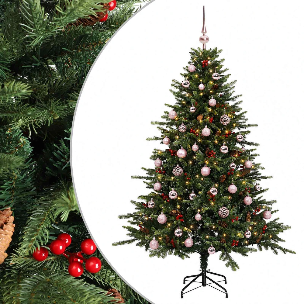 Dirbtinė kalėdinė eglutė su rutuliuku 120 cm 150 LED