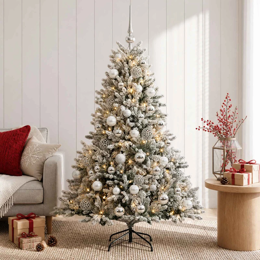 Dirbtinė kalėdinė eglutė su rutuliuku 120 cm 150 LED