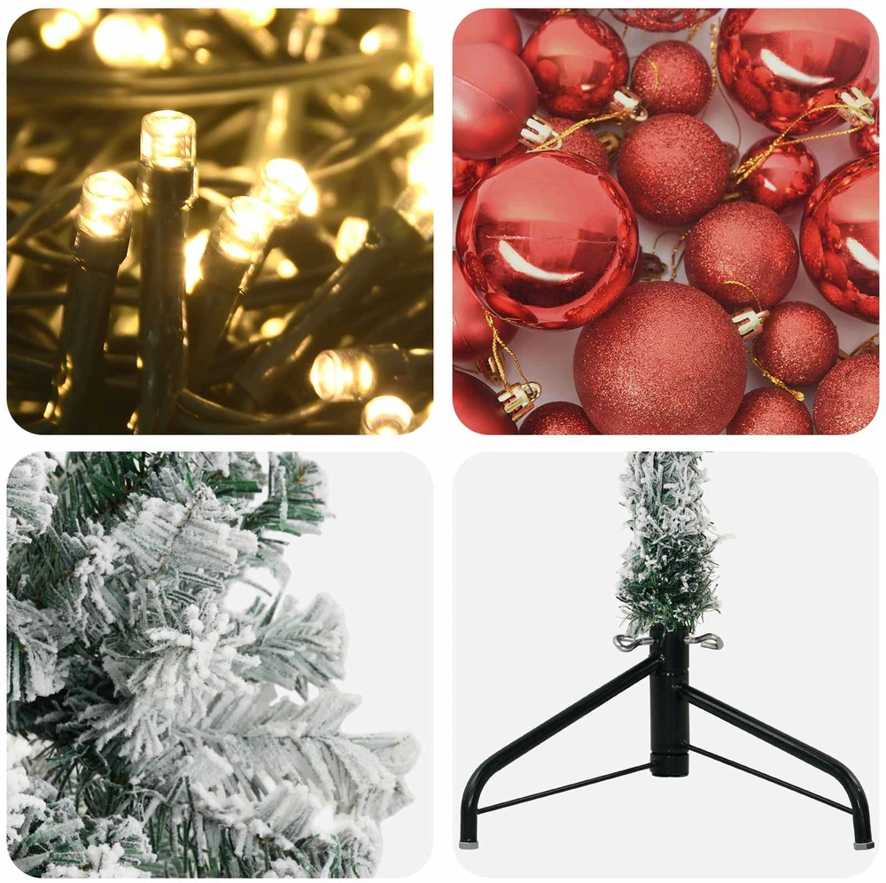 Dirbtinė kalėdinė eglutė su rutuliuku 120 cm 150 LED